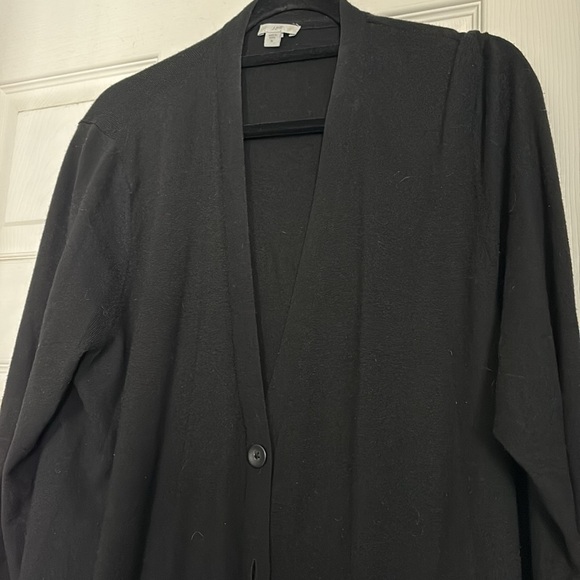 J. Jill Black Open Front Cardigan - Picture 2 of 7